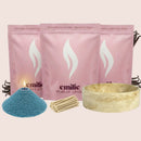 Vanilla 1kg + 2x 1kg of Your Choice Pearled Candles + Emilie Bol Lumière - Emilie Candle