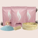 Vanilla 1kg + 2x 1kg of Your Choice Pearled Candles + Emilie Bol Lumière - Emilie Candle