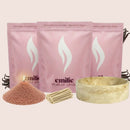 Vanilla 1kg + 2x 1kg of Your Choice Pearled Candles + Emilie Bol Lumière - Emilie Candle