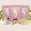 Ylang Ylang 1kg + 2x 1kg of Your Choice Pearled Candles + Emilie Bol Lumière - Emilie Candle