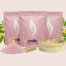 Ylang Ylang 1kg + 2x 1kg of Your Choice Pearled Candles + Emilie Bol Lumière - Emilie Candle
