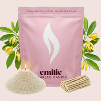 Ylang Ylang Scented Pearled Candle - Emilie Candle