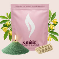 Ylang Ylang Scented Pearled Candle - Emilie Candle